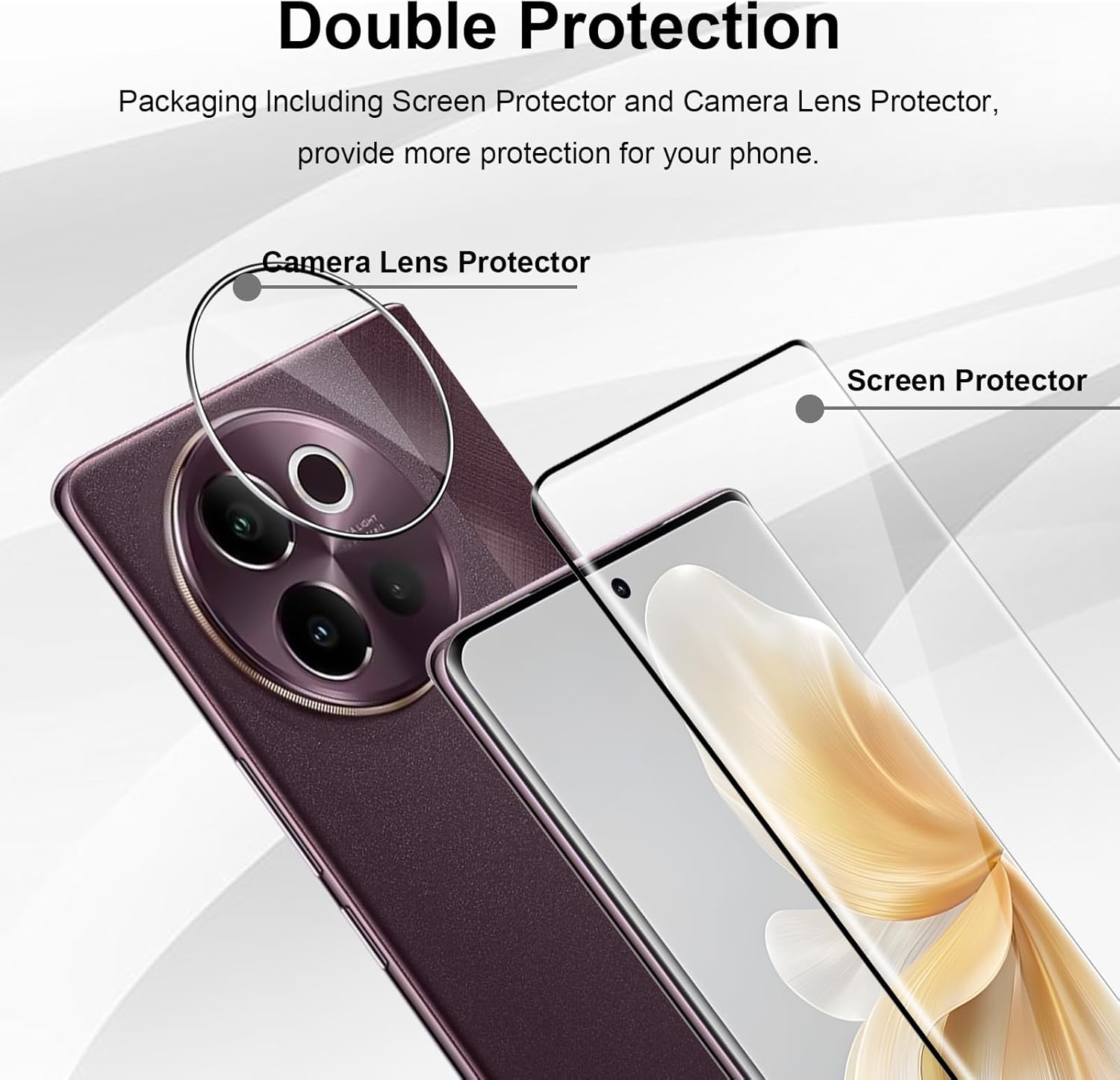 3D Curved 9H Tempered Glass Fo - огляд і ціна Vivo V40
