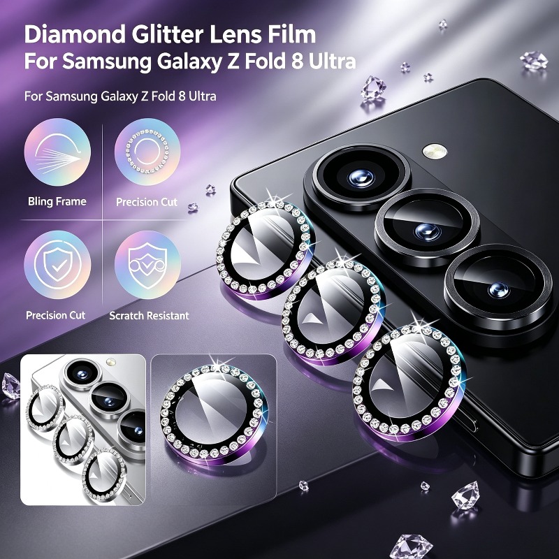 3D Rhinestone Sparkling 9H Len - огляд і ціна Tempered Glass Screen 9H