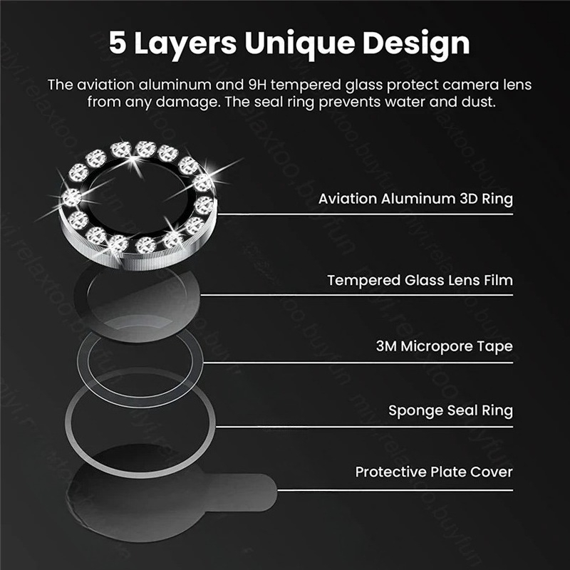 3D Rhinestone Sparkling 9H Len - огляд і ціна Tempered Glass Screen 9H